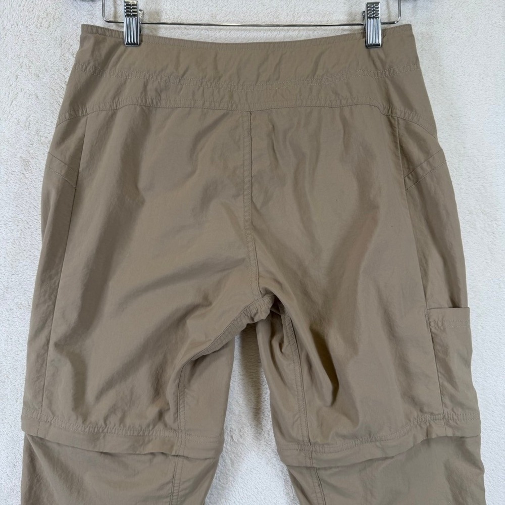 Mountain Hardwear Womens Convertible Hiking Pants Khaki Tan Size 8/34 Zip Off - Picture 4 of 15